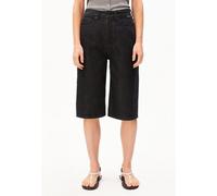 CITY HIGH WAIST JEANS-SHORTS | TENCEL™ Lyocell-Mix - schwarz (31)