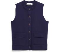 Armedangels Compact Crew Knit Weste Damen Wollwesten blau Größe S Lifestyle Hautfreundlich