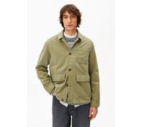 ARMEDANGELS COTTON LINEN Herren Overshirt aus Baumwoll-Leinen-Mix fatigue green XXL