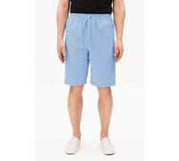 BAUMWOLL-LEINEN SHORTS | Leinen-Mix - blau (30)