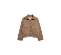BAUMWOLL-WOLL STRICKJACKE | - braun (M)