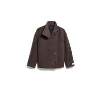ARMEDANGELS Loose Fit Kurzmantel aus Wolle Modell 'MAJELAA WOOL' in Dunkelbraun, Größe S