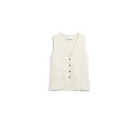 Armedangels Damen Compact Buttoned Knit Weste (Größe S, weiss)