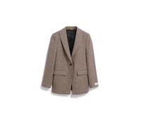 ARMEDANGELS Damen Blazer aus Bio-Baumwoll Mix MIKULAA Tweed Loose Fit Pure-Walnut Cream L