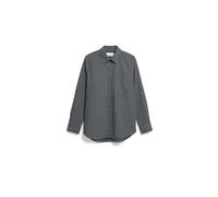 ARMEDANGELS Damen Bluse aus Bio-Baumwolle Loose POPLIN Loose Fit Space Steel S