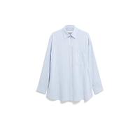 ARMEDANGELS Damen Bluse aus Leinen-Mix MAALGAA LINO Striped Loose Fit Silky Blue-Morning Sky L