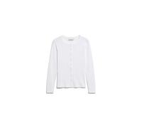 ARMEDANGELS Damen Cardigan aus 100% Bio-Baumwolle Pointelle Slim Fit White M