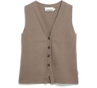 Armedangels Damen Compact Buttoned Knit Weste (Größe L, braun)
