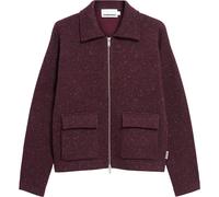 DOROTHEAA TWEED | Strickjacke aus Bio-Woll Mix - rot (S)