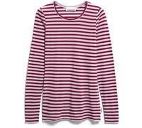 ARMEDANGELS - Women's Einiaara Stripes - Longsleeve, Gr. S, rosa (MoonlitLilac/VelvetRed)