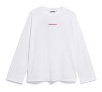 ARMEDANGELS - Women's Fietaa Smile - Longsleeve, Gr. S, weiß (White/PinkMist)