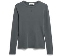 GMT DYE RIPP-LANGARMSHIRT | Bio-Baumwoll-Mix - grau (L)