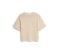 ARMEDANGELS Damen Heavyweight T-Shirt aus Bio-Baumwoll Mix HERSILIAA Slim Fit Gravel