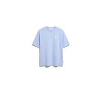 ARMEDANGELS Damen Heavyweight T-Shirt aus recyceltem Baumwoll Mix Iconic Å TARJAA Loose Fit Soft Blue Xs