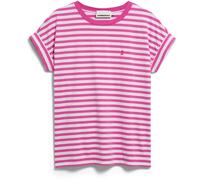Armedangels Damen Idaara Stripes T-Shirt (Größe L, rosa)