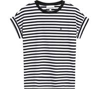 ARMEDANGELS IDAARA STRIPES - Damen T-Shirt Loose Fit aus Bio-Baumwolle white-black M