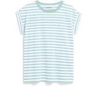 ARMEDANGELS - Women's Idaara Stripes - T-Shirt, Gr. XL, grau/weiß (White/Foam)