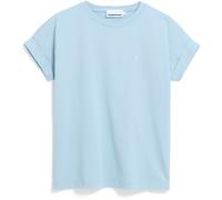 ARMEDANGELS Damen T-Shirt IDAARA – Bio-Baumwolle Loose Fit Blue Glow L