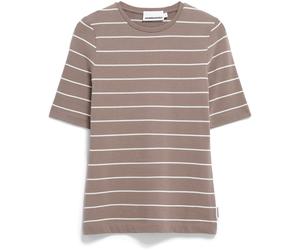 Armedangels Damen Jaanisara Fine Stripe T-Shirt (Größe L, braun)