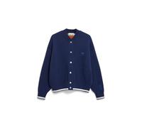 ARMEDANGELS Damen Jacke aus Bio-Baumwoll Mix AALISON Oversized Fit Blue Noon-Light Tangerine