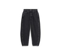 BAARLY HIGH WAIST BARREL JEANS | 100% recycelte Baumwolle Non Stretch - schwarz (32-30)