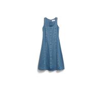 JEANS-MIDI-KLEID | Bio-Baumwoll Mix - blau (M)