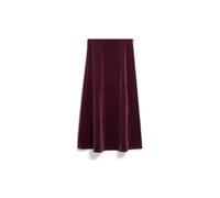 ARMEDANGELS VOLAGAA VELVET - Damen Jerseyrock aus Bio-Baumwoll Mix dark cranberry S