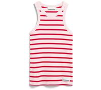 Armedangels Damen Kanitaa Stripes Tanktop (Größe L, rot)
