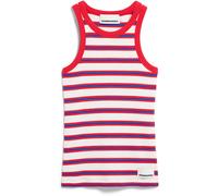 ARMEDANGELS - Women's Kanitaa Stripes - Top, Gr. S, rosa (LightOatmilk/MarsRed/DynamoBlue)