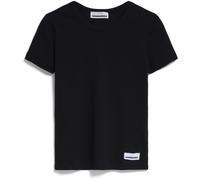 ARMEDANGELS Damen RIPP-T-Shirt aus Bio-Baumwoll Mix KARDAA Slim Fit Black Xs