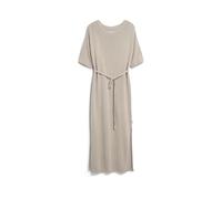 LEINEN-MIX MAXI-STRICKKLEID | Leinen-Mix - beige (XS)