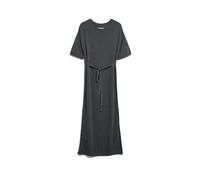 LEINEN-MIX MAXI-STRICKKLEID | Leinen-Mix - grau (S)