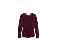 ARMEDANGELS ADAAJA LORA VELVET Damen Longsleeve aus Bio-Baumwoll Mix dark cranberry S