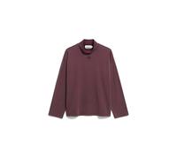 AIDINAA GMT DYE LANGARMSHIRT | Aus 100% Bio-Baumwolle - rot (XS)