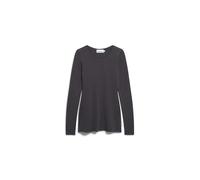 ARMEDANGELS EINIAARA SOFT LONGSLEEVE - Frauen Slim Fit Langsarmshirts - anthrazit XS dark steel