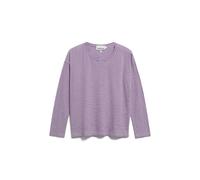 ARMEDANGELS Damen Longsleeve aus Bio-Baumwolle XIANAA Stripes Loose Fit Oatmilk-Orchid
