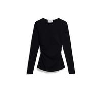 ARMEDANGELS Damen Longsleeve Slim Fit aus Bio-Baumwoll Mix ADAAJA LORA Fitted Black S