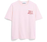 ARMEDANGELS - Women's Lualaa Embro - T-Shirt, Gr. S, rosa (PinkMist)