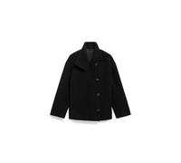 MAJELAA WOOL | Mantel aus recycelter Wolle - schwarz (M)