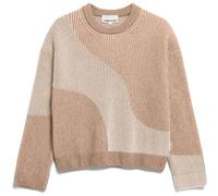 ARMEDANGELS Damen Pullover aus Bio-Woll Mix MAYRAA VANISE Loose Fit Camel Melange-oatmilk Xs