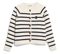 Armedangels Damen Placed Stripe Knit Jacke (Größe L, orange)