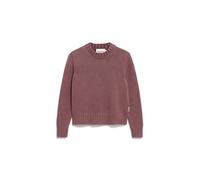 ARMEDANGELS Damen Pullover aus Bio-Baumwolle AMALIAAS GMT DYE Relaxed Fit Dark Berry