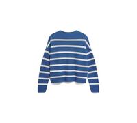 ARMEDANGELS MERINAA STRIPES - Frauen Loose Fit Strickpullover - mehrfarbig XXL dark morning-oatmilk