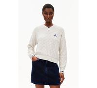 CAARLAS STRUCTURE | Pullover aus Bio-Baumwolle - beige (S)