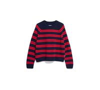 Armedangels Strickpullover LILIRIAA FINE STRIPES Loose Fit aus reinem Woll-Mix Marine Größe L