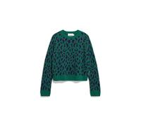 ARMEDANGELS Damen Pullover aus recyclem Bio-Woll Mix DILIRIAA LEOPAA Loose Fit Emerald Green XL