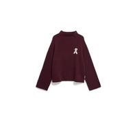 Armedangels - ICONIC Å MONALAA BOUCLÉ dark cranberry-oatmilk - Gr. - XS