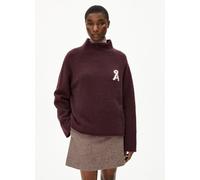 ARMEDANGELS Damen Pullover - Iconic Å Monalaa Bouclé Dark Cranberry-Oatmilk (Rot) S