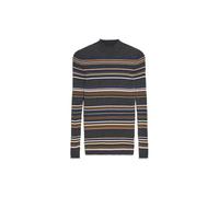 ARMEDANGELS Damen Pullover Slim Fit aus Bio-Baumwolle ALAANIA New Stripes Fitted Steel Melange-Faded Indigo