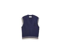 ARMEDANGELS - Women's Iconic Å College Knit Vest - Pullover, Gr. XL, blau (TintedNavy/Oatmilk)